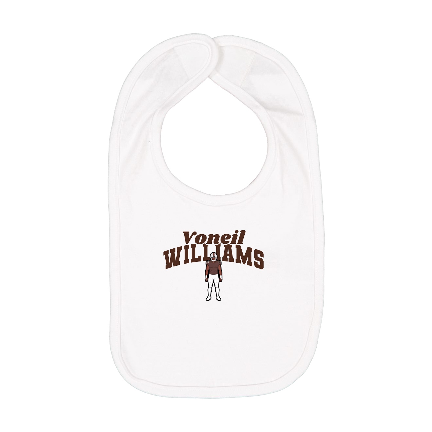 Infant Bib — Signature Arch in White