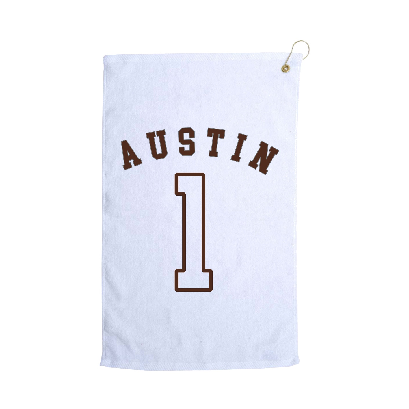 Golf Towel — Shirsey Arch in White