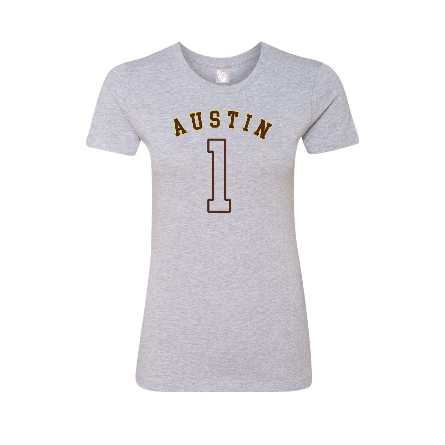 Fitted Women's Tee — Shirsey Arch in Grey