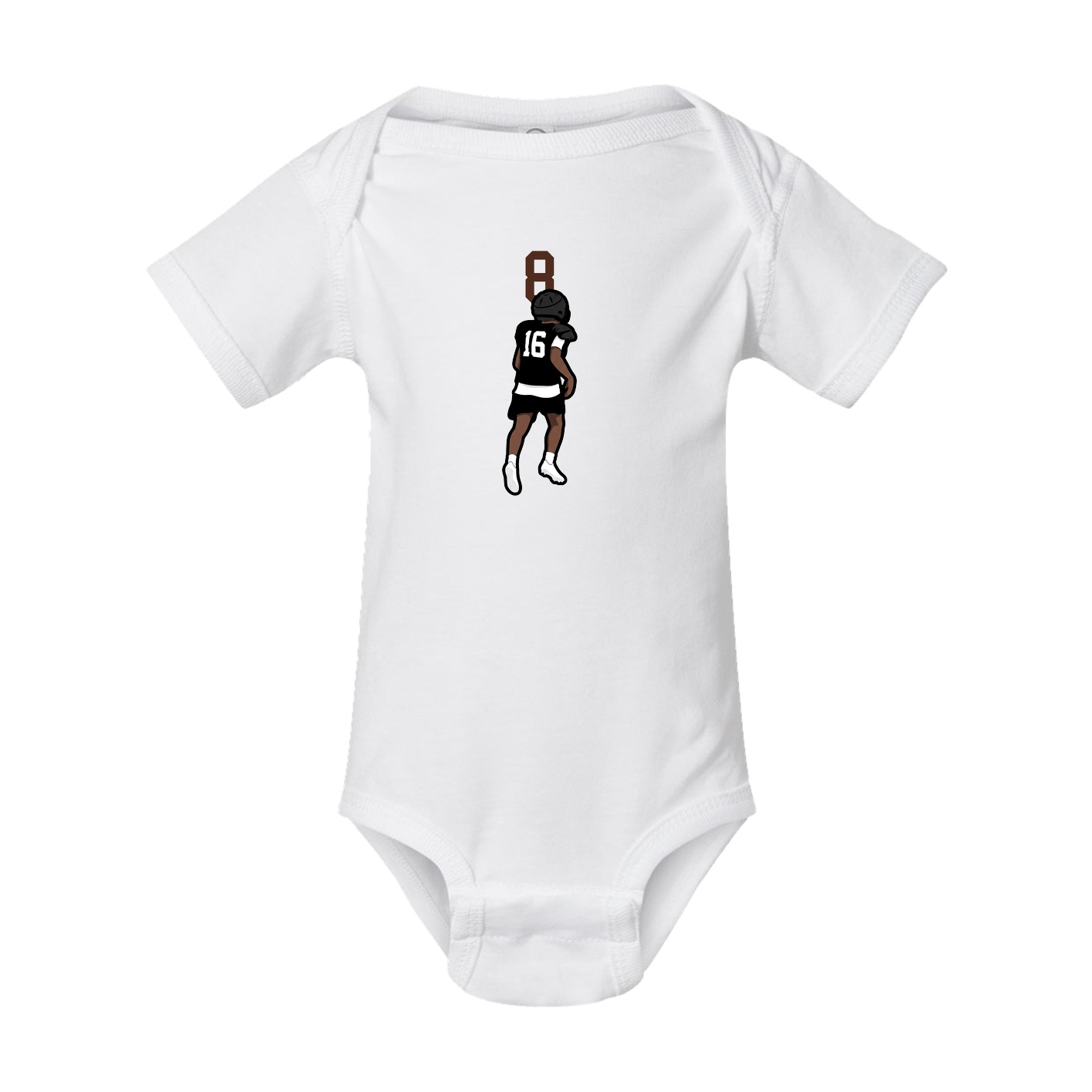 Baby Onesie — Number Top in White