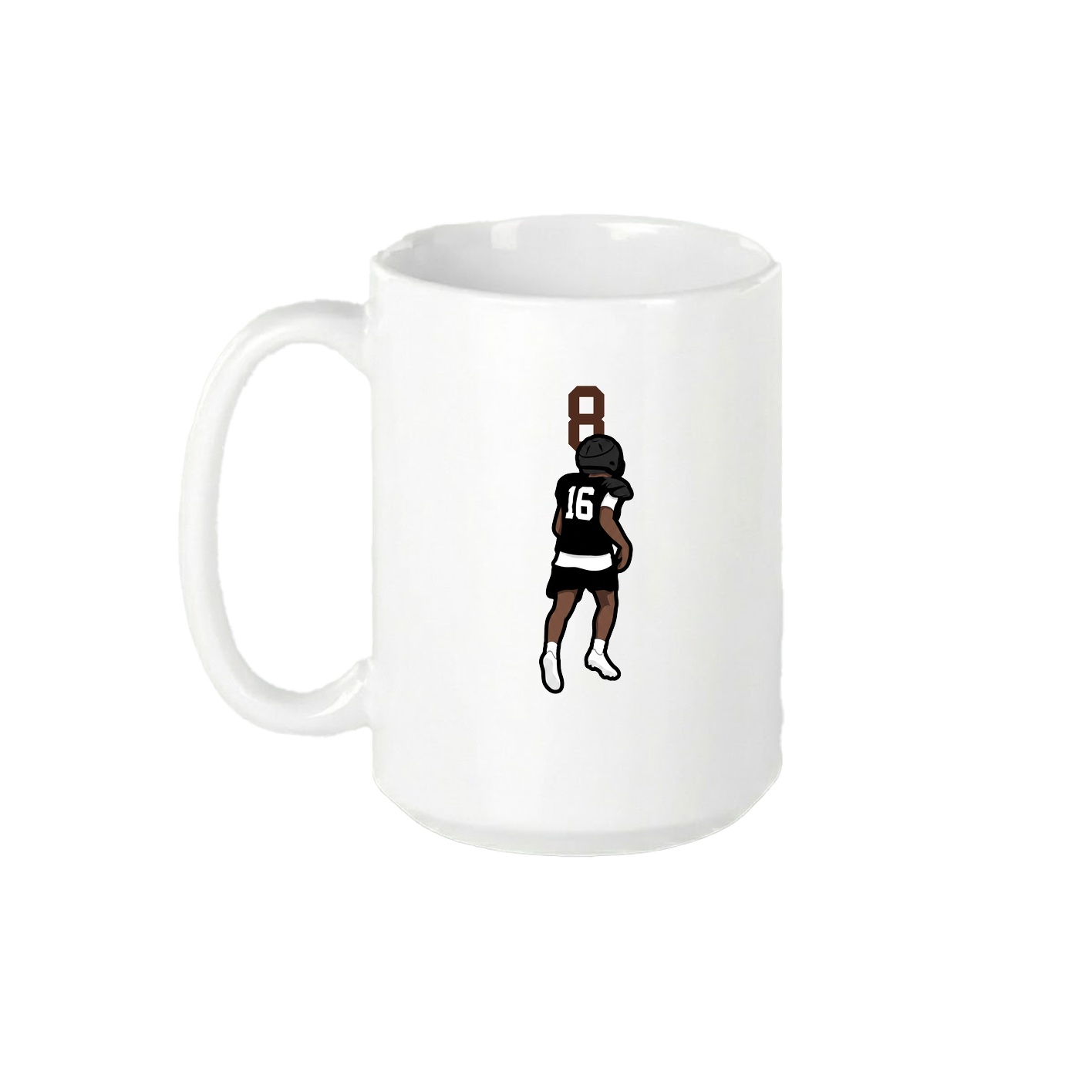 15oz Coffee Mug — Number Top in White