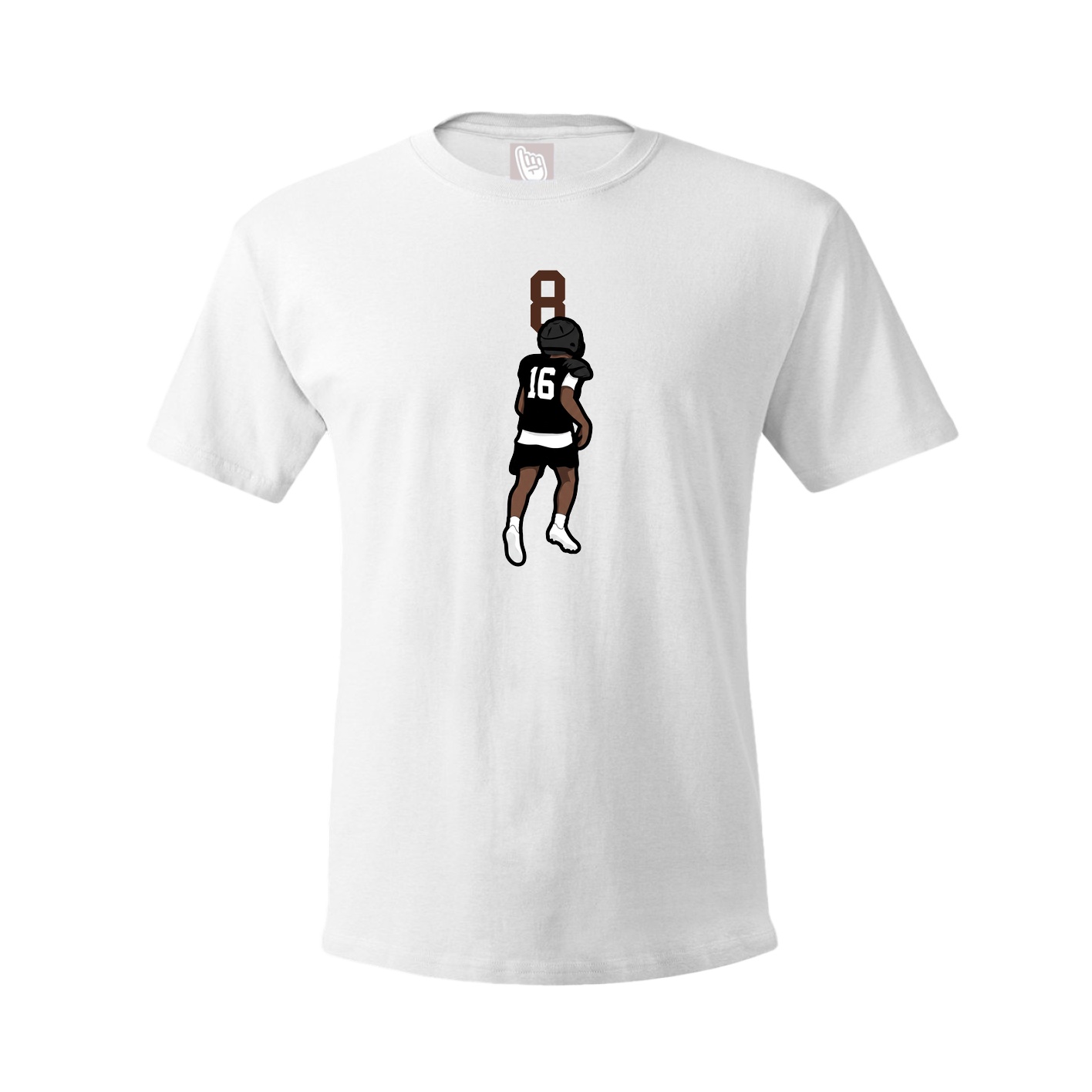 Youth Tee — Number Top in White