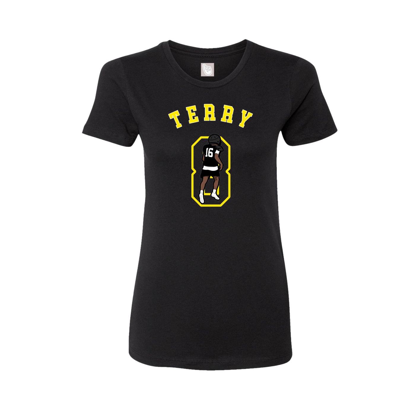 Fitted Women's Tee — Shirsey Arch in Black