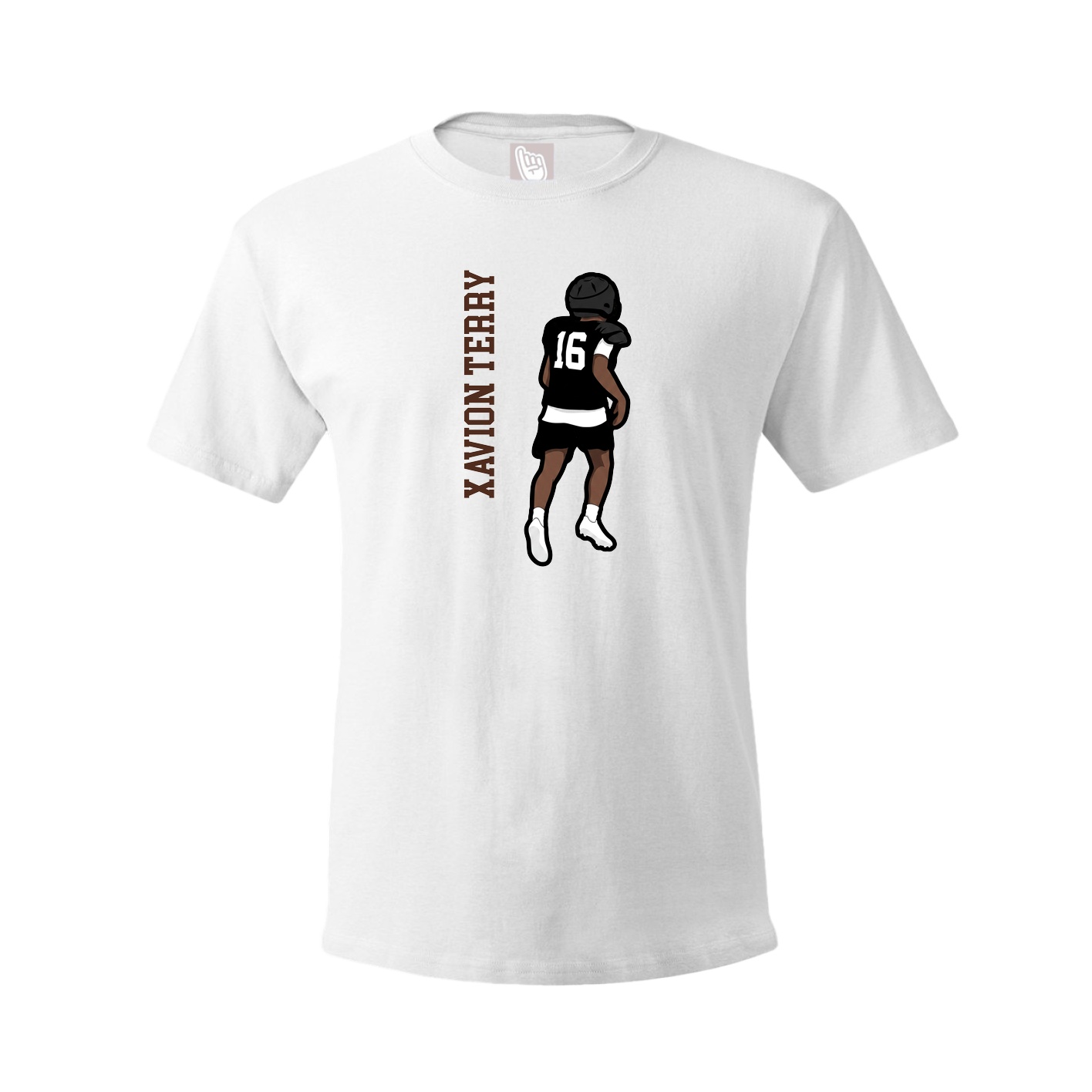 Tee — Name Vertical in White