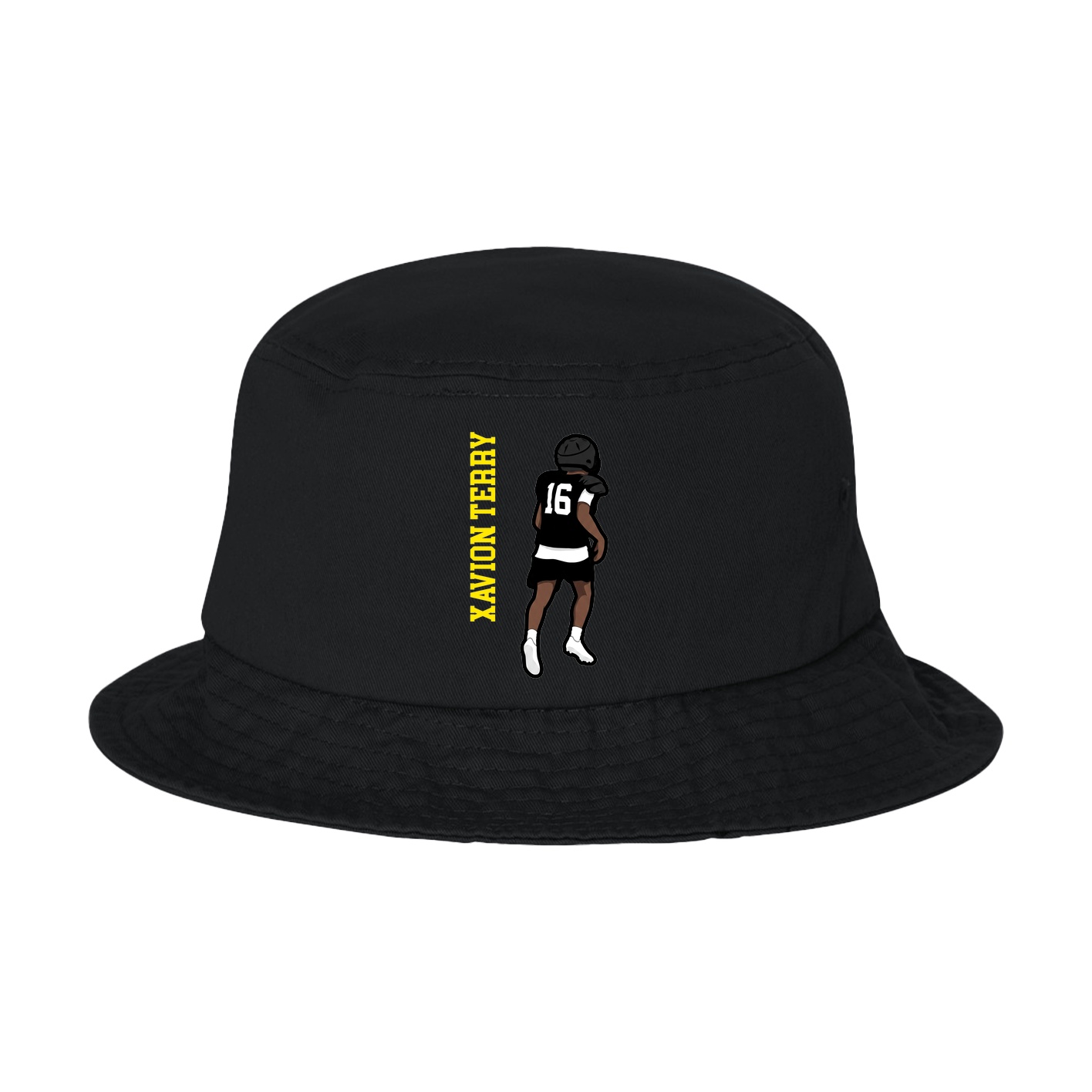 Bucket Cap — Name Vertical in Black