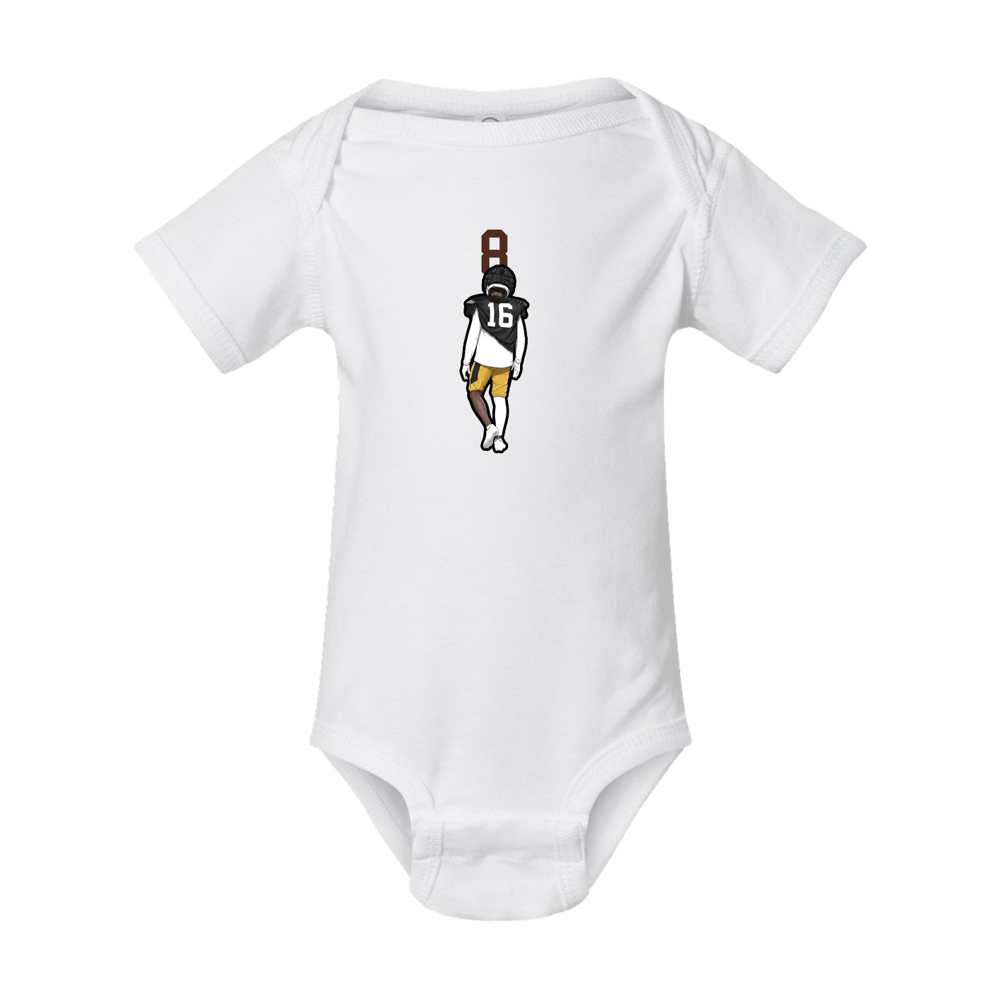 Baby Onesie — Number Top in White