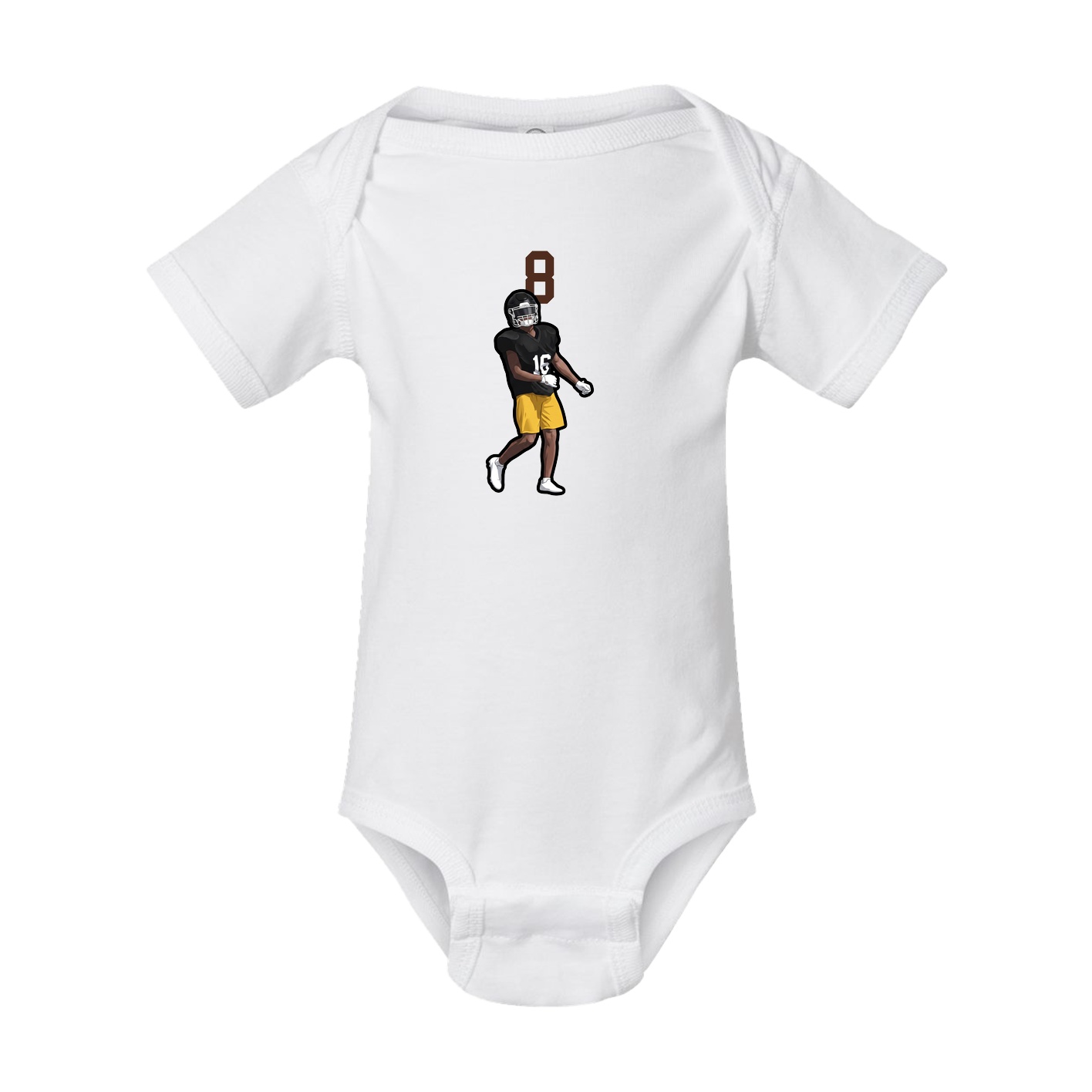 Baby Onesie — Number Top in White