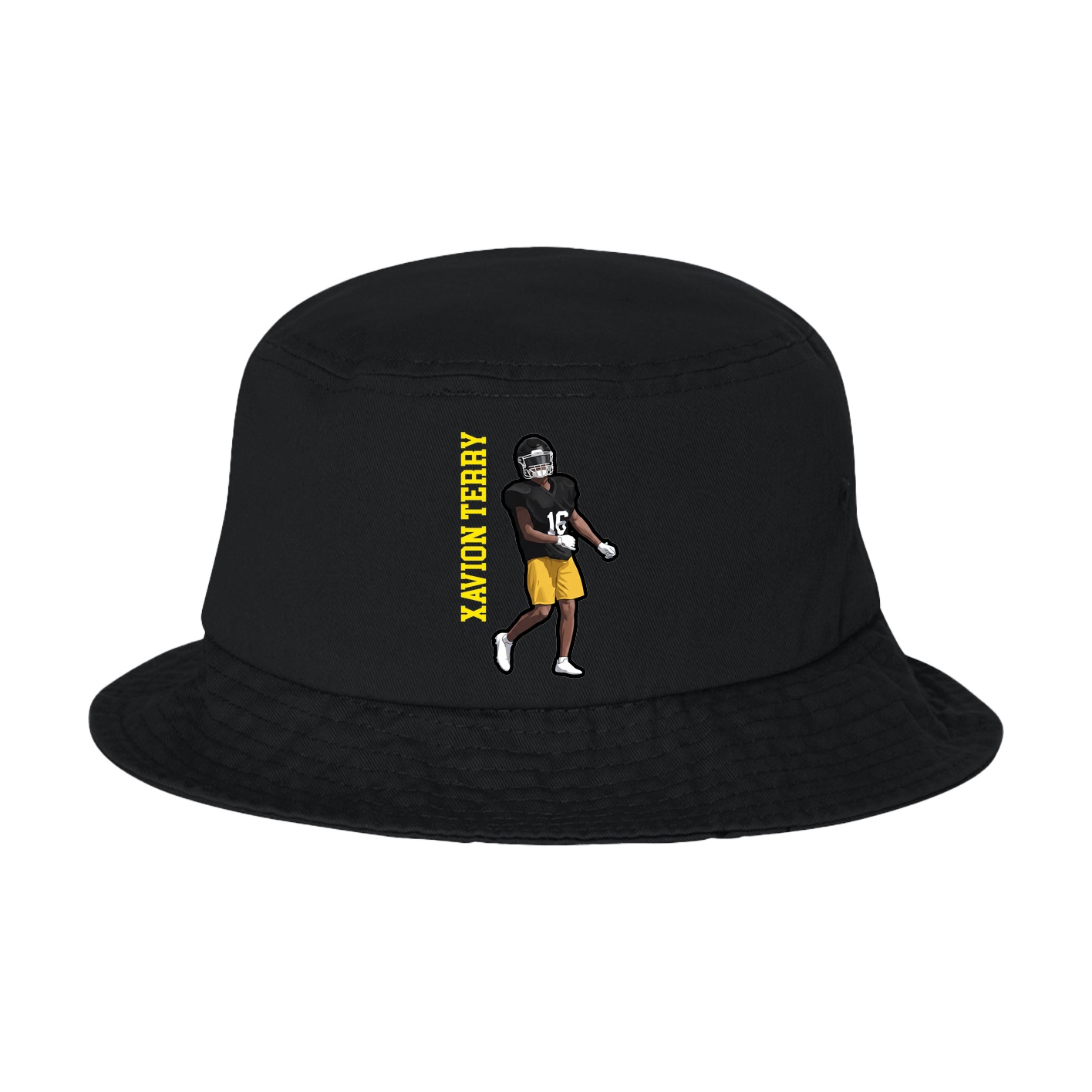 Bucket Cap — Name Vertical in Black