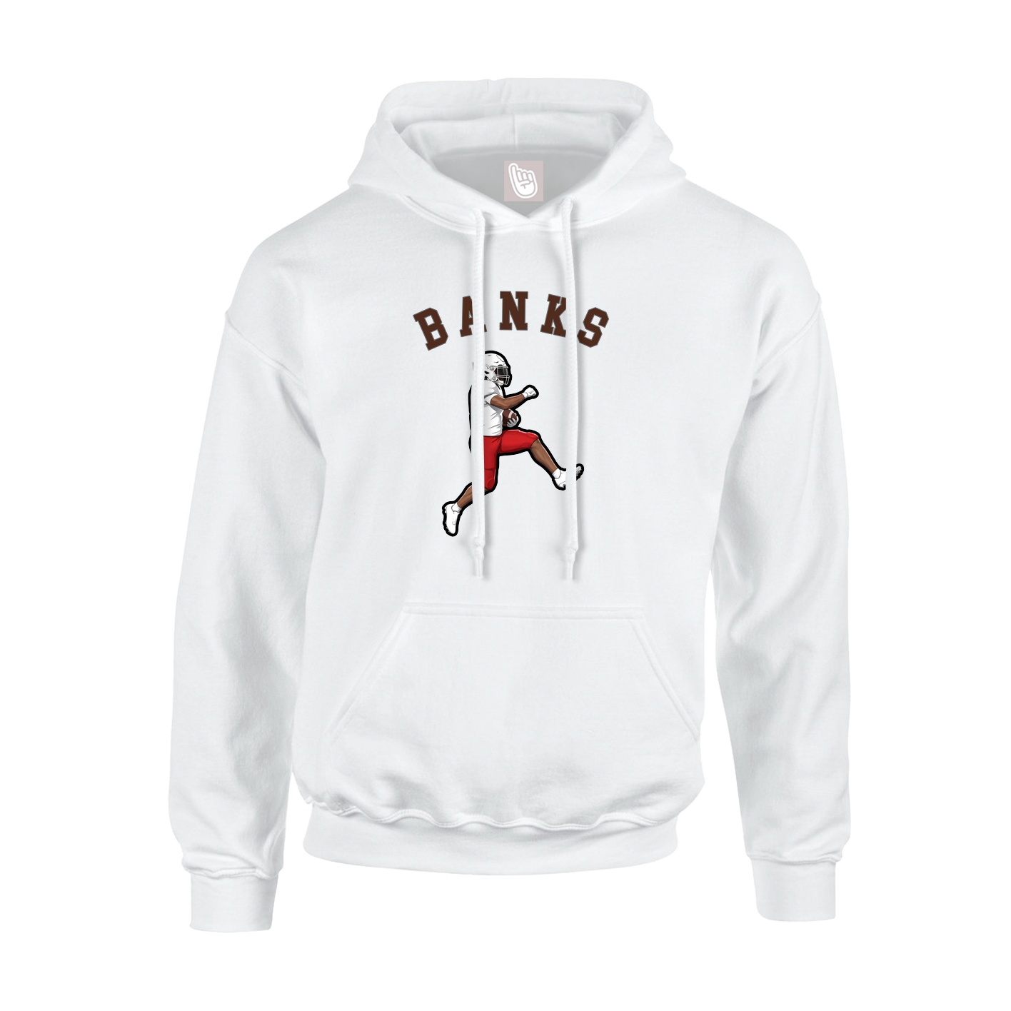 Youth Hoodie — Shirsey Arch in White