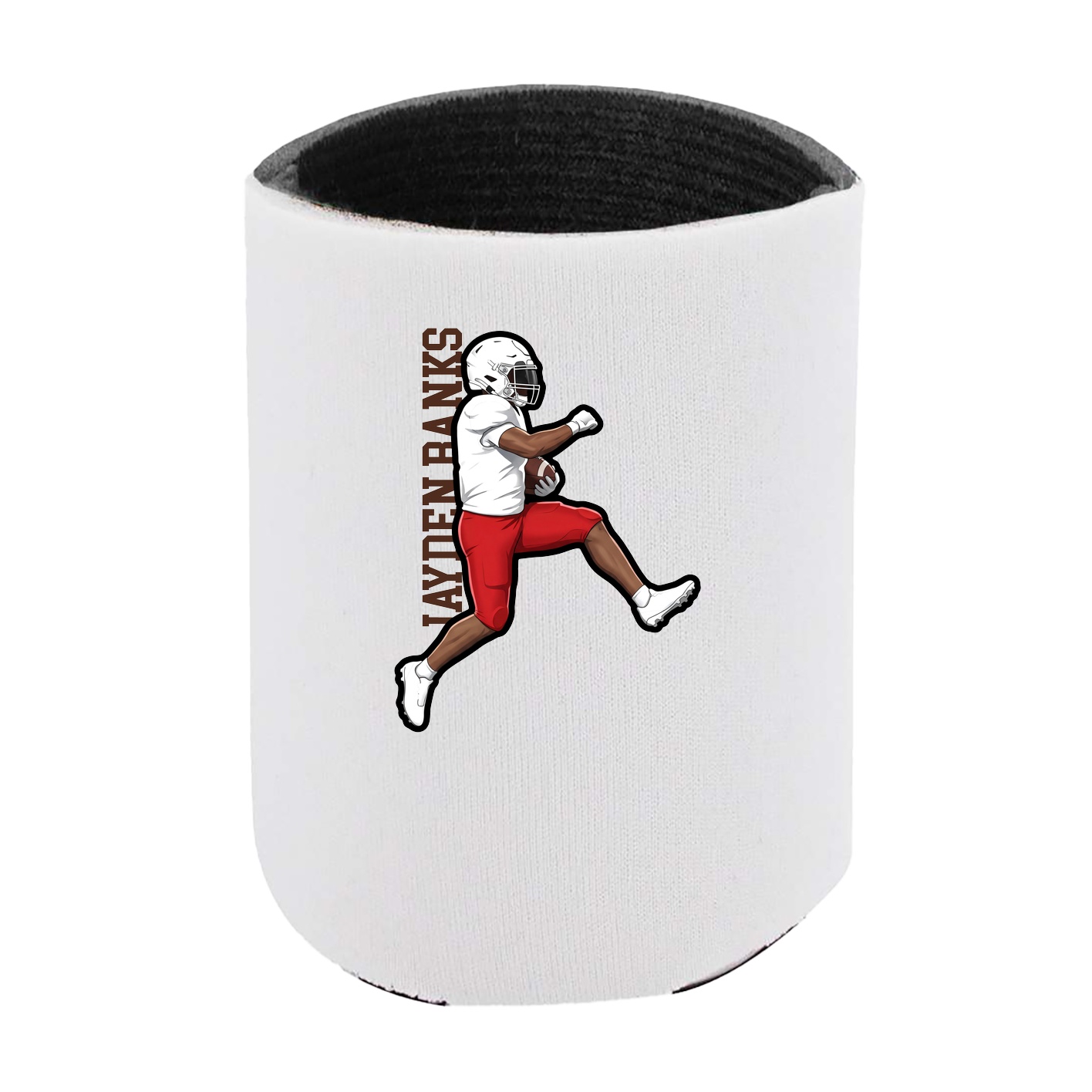 Can Holder — Name Vertical in White