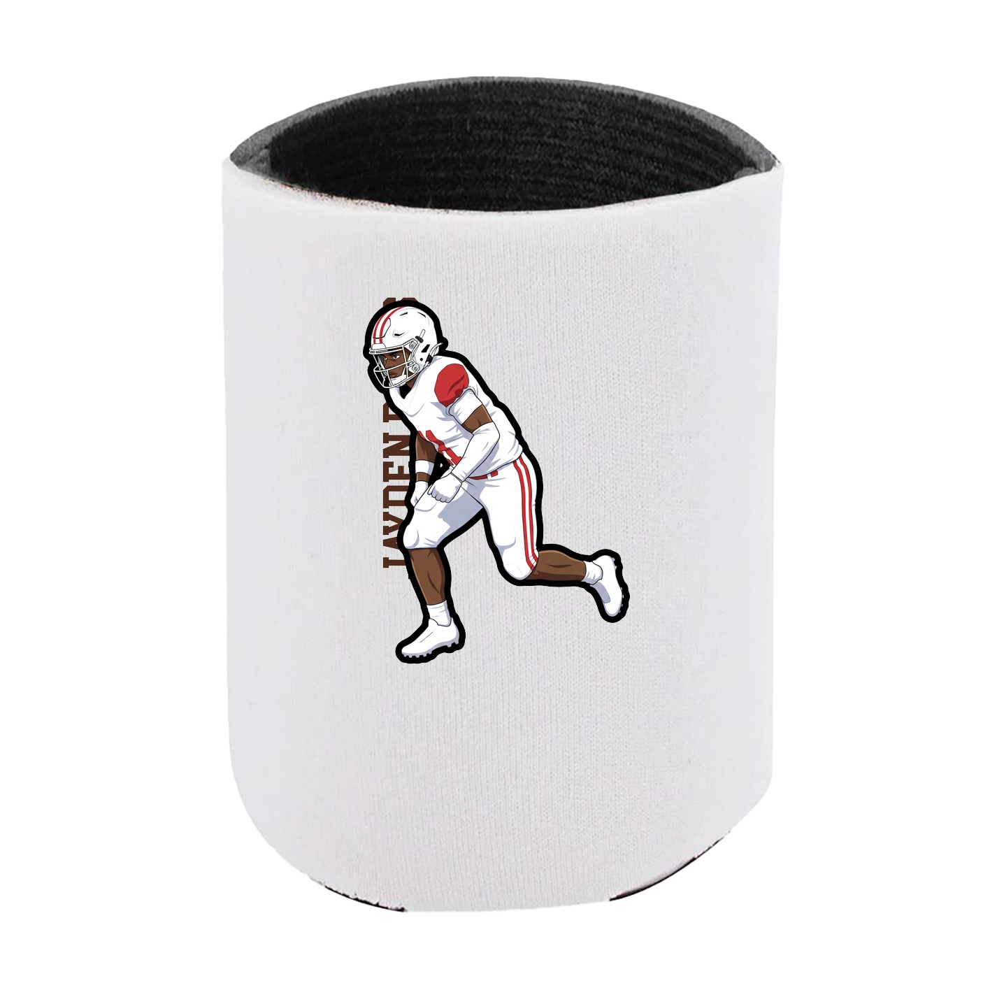 Can Holder — Name Vertical in White