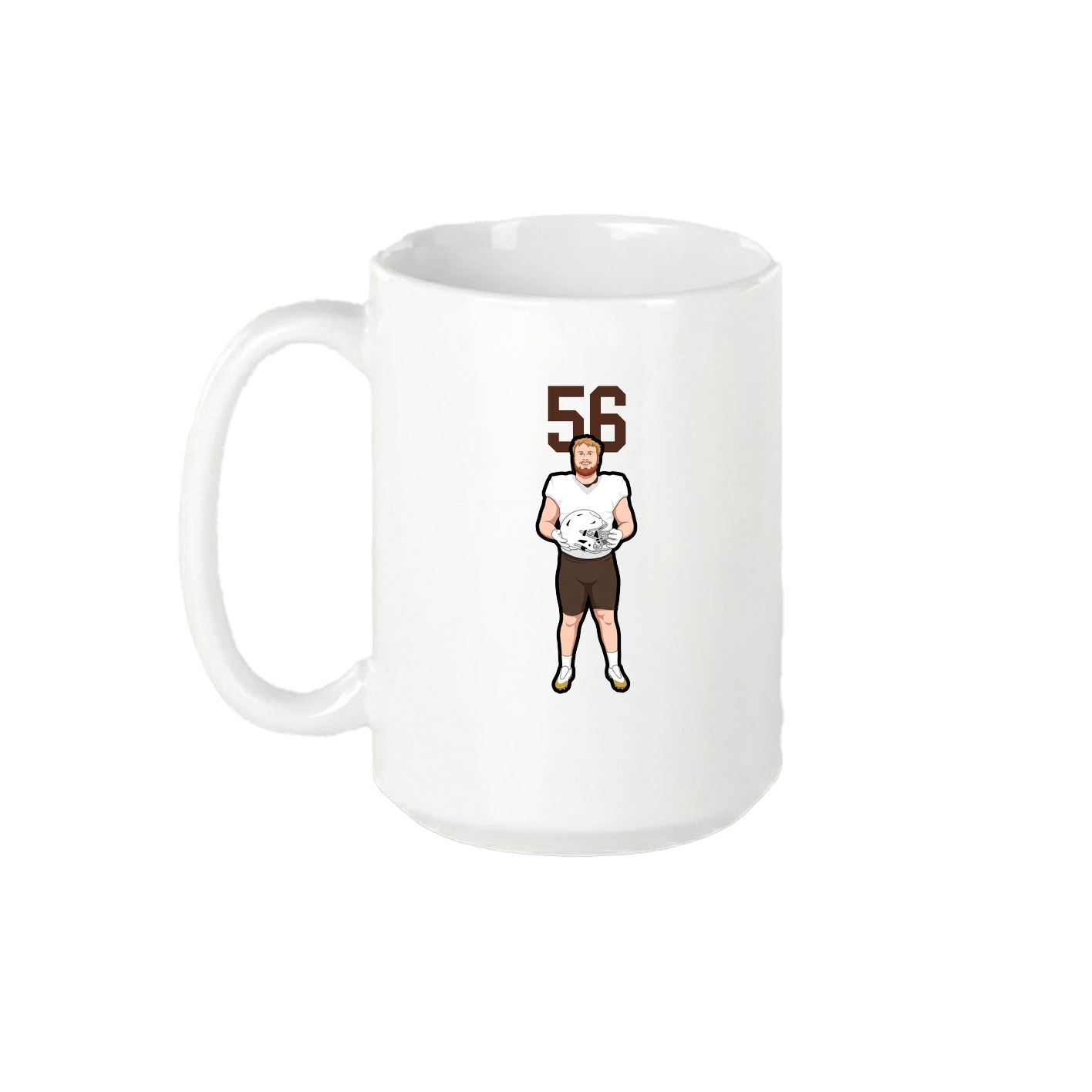 15oz Coffee Mug — Number Top in White