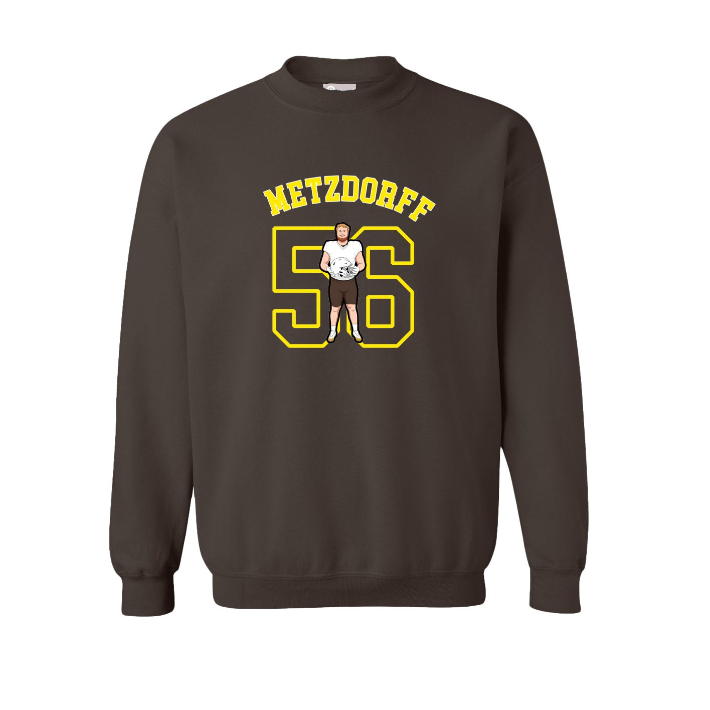 Fleece Crew — Shirsey Arch in Brown