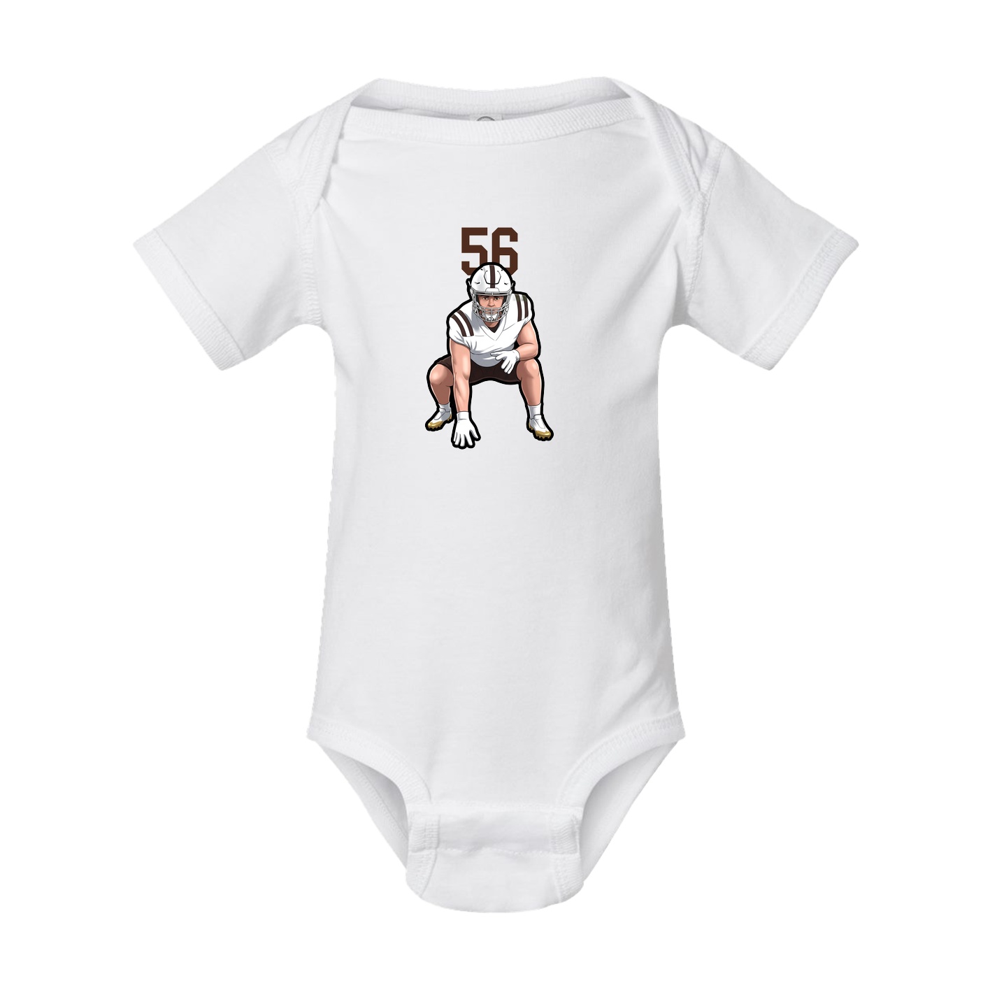 Baby Onesie — Number Top in White