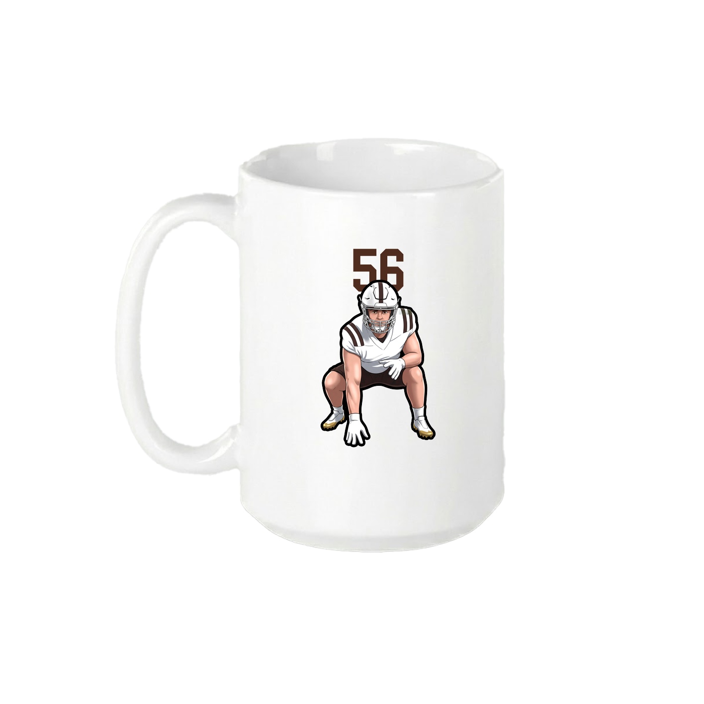 15oz Coffee Mug — Number Top in White