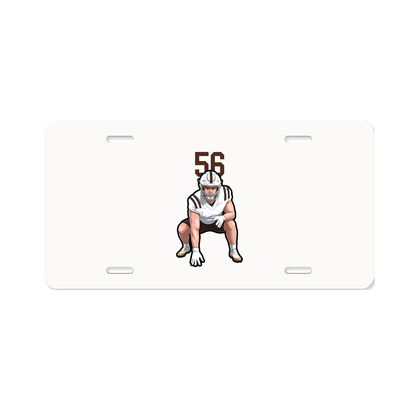 License Plate — Number Top in Classic