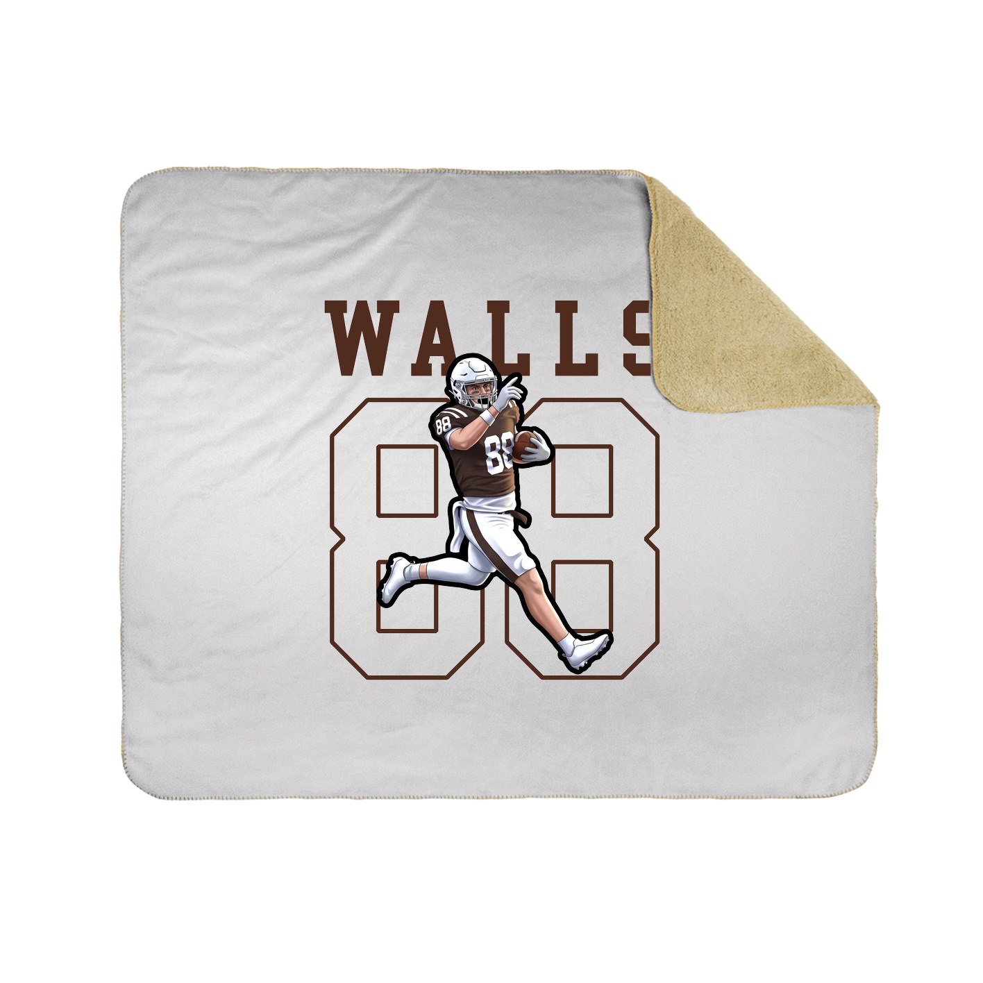 50x60 Sherpa Lined Throw Blanket