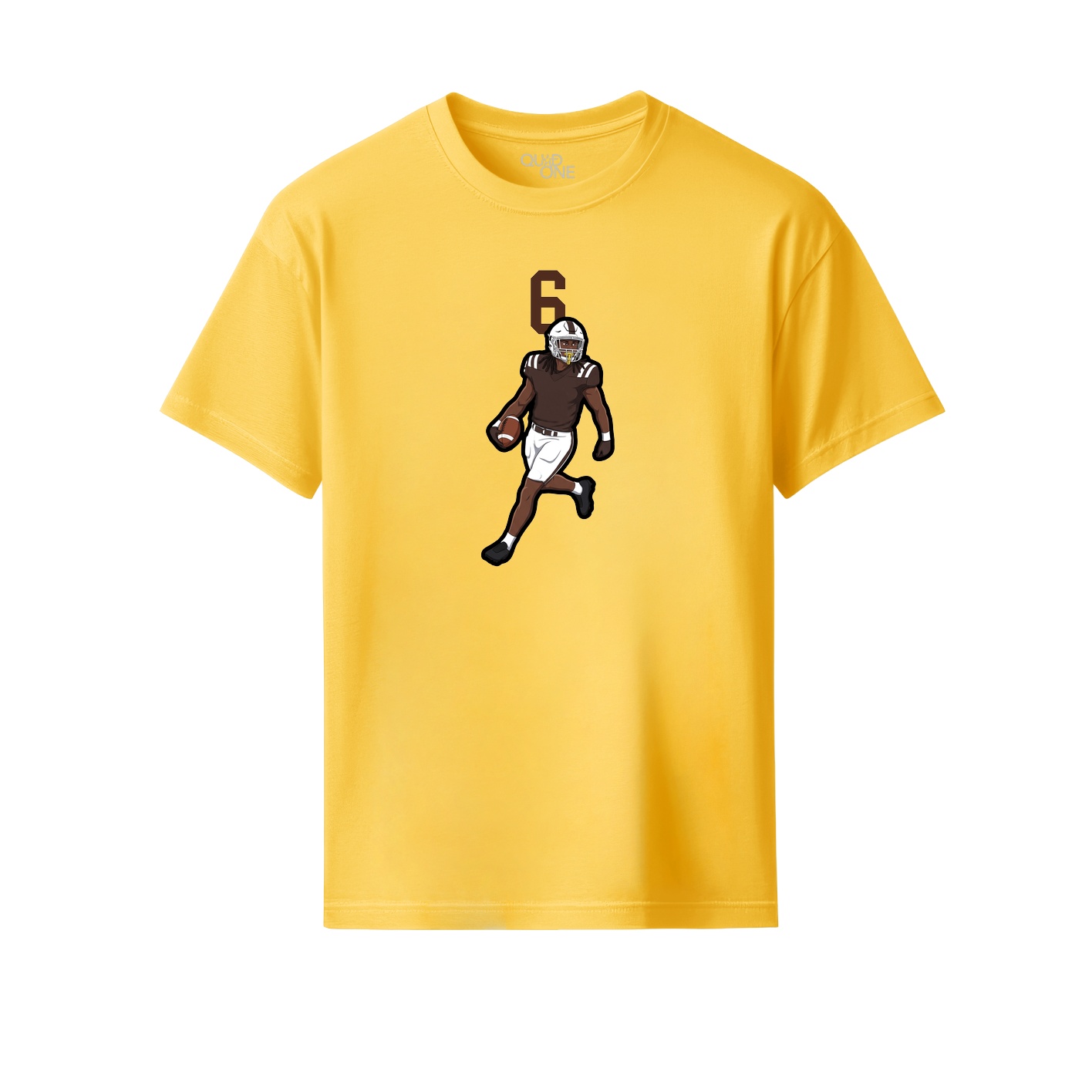 Youth Tee — Number Top in Yellow