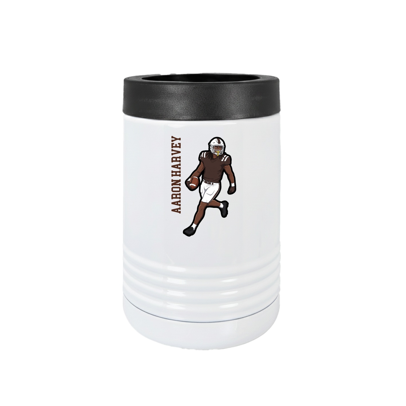 Beverage Holder — Name Vertical in White
