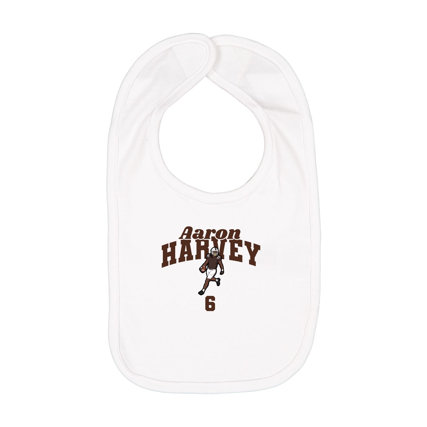 Infant Bib — Signature Arch in White