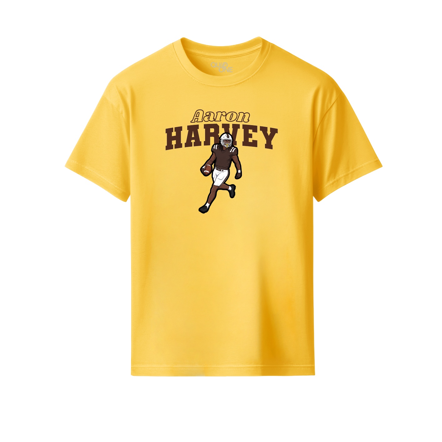 Youth Tee — Name Arch in Yellow
