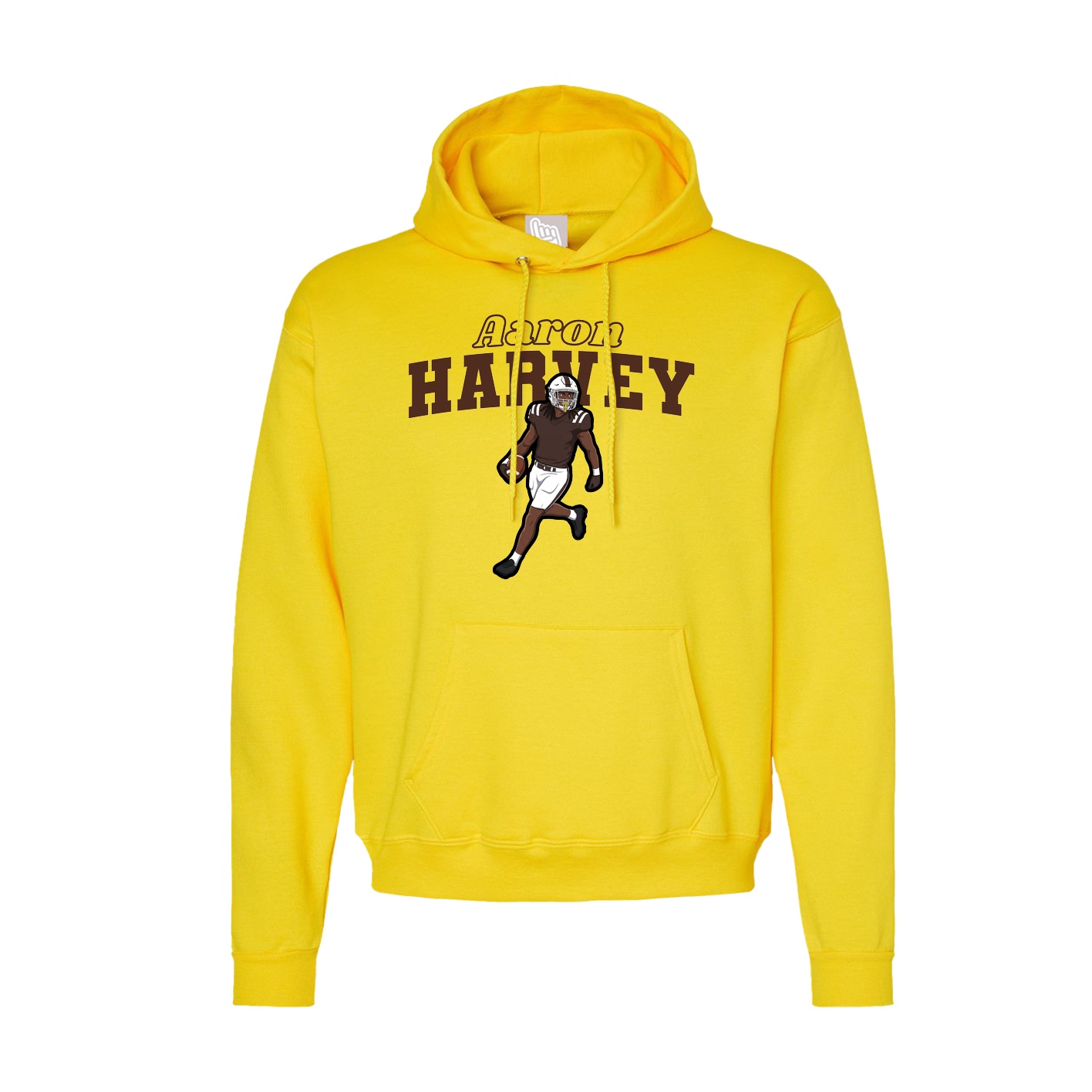 Hoodie — Name Arch in Yellow