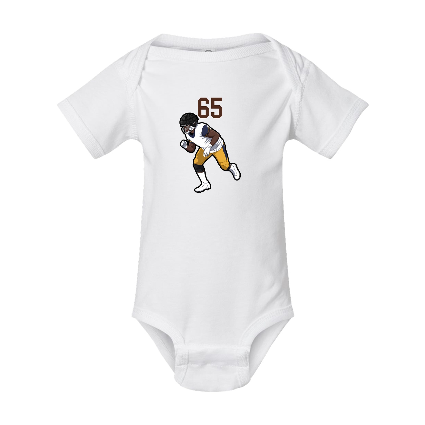 Baby Onesie — Number Top in White