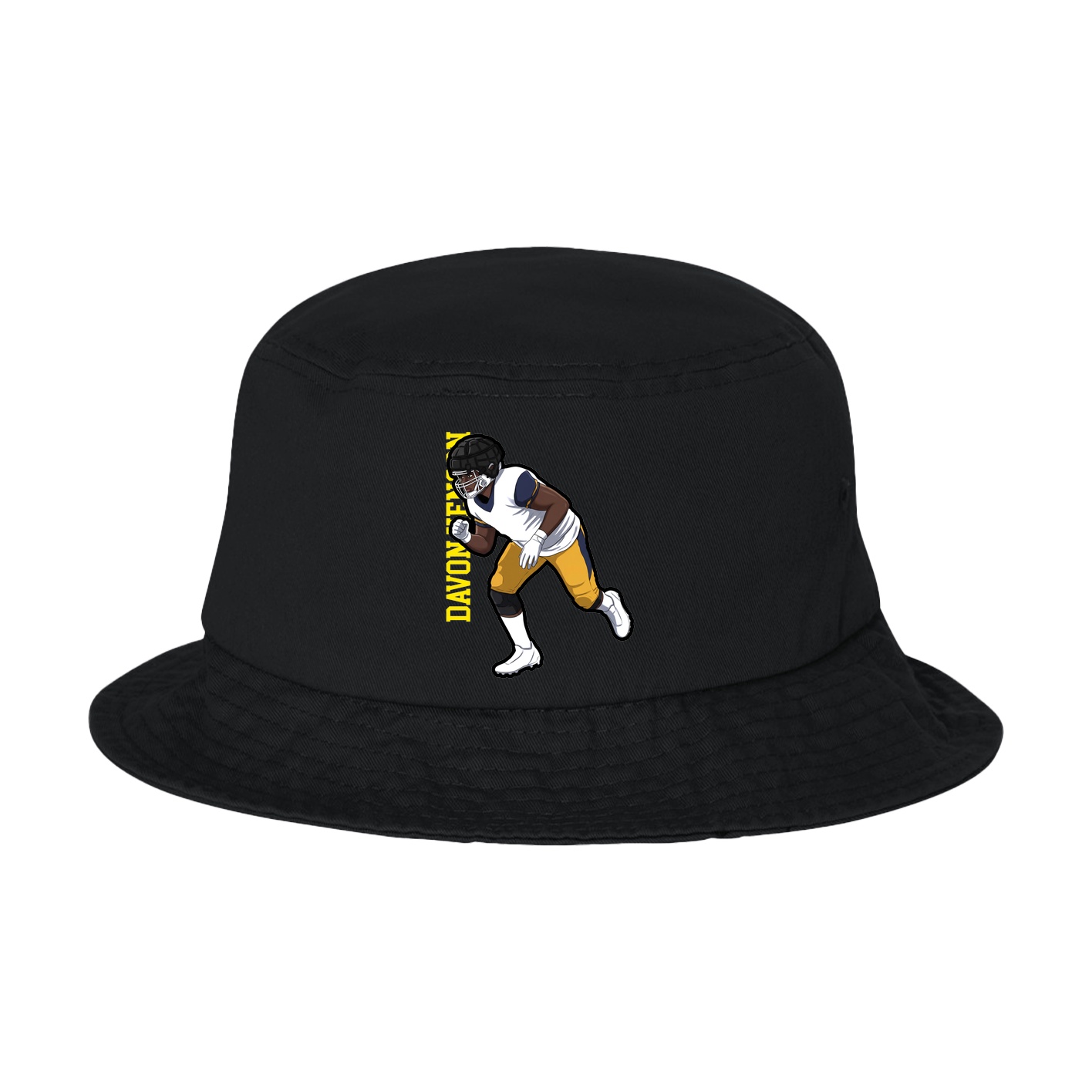 Bucket Cap — Name Vertical in Black