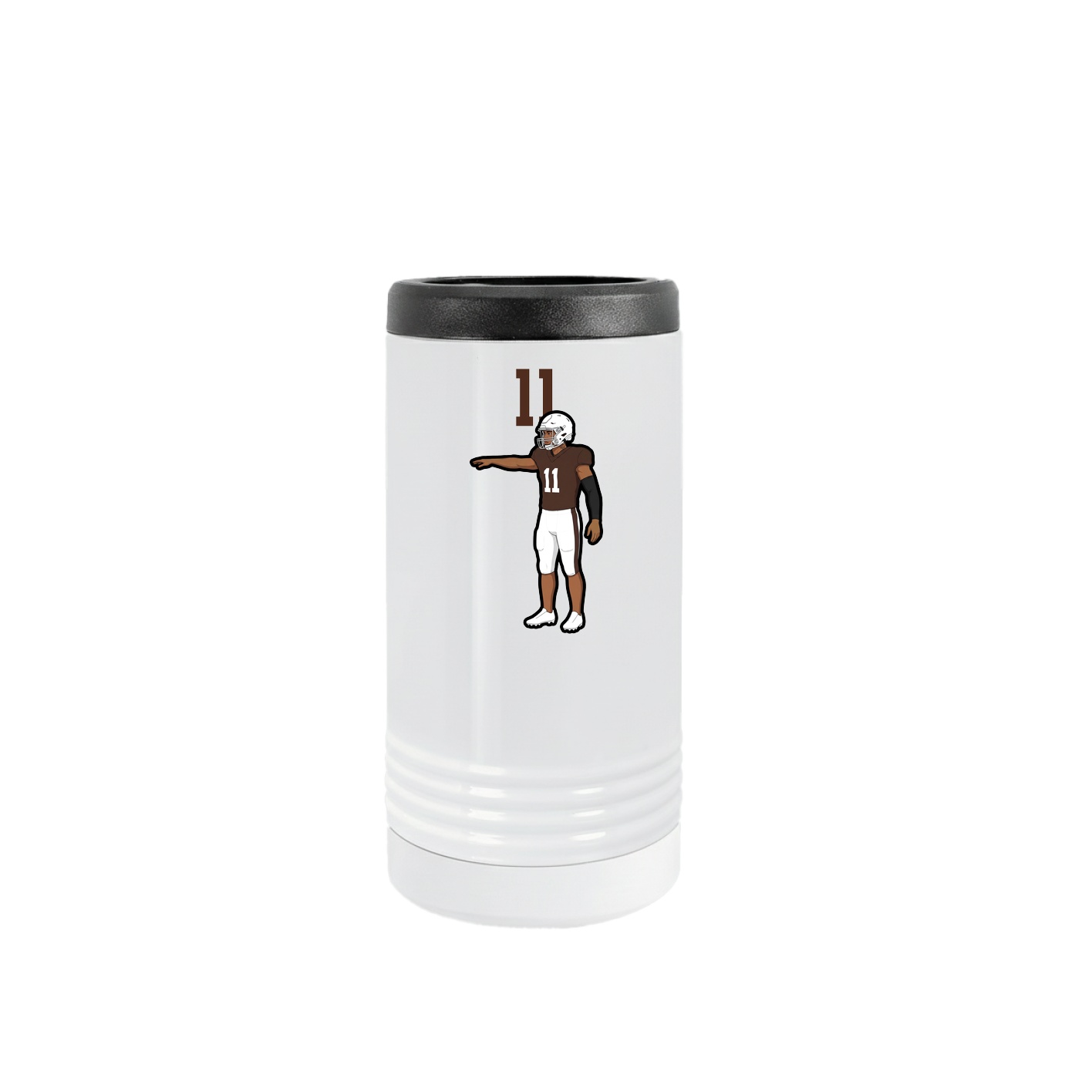 Slim Beverage Holder — Number Top in White