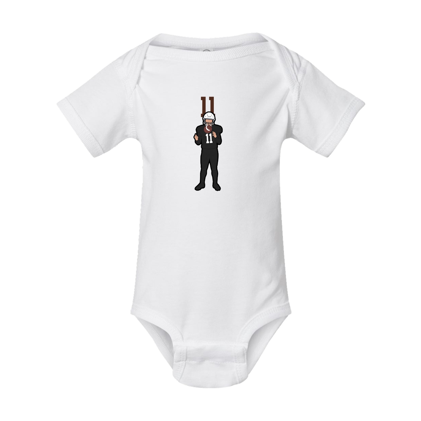 Baby Onesie — Number Top in White