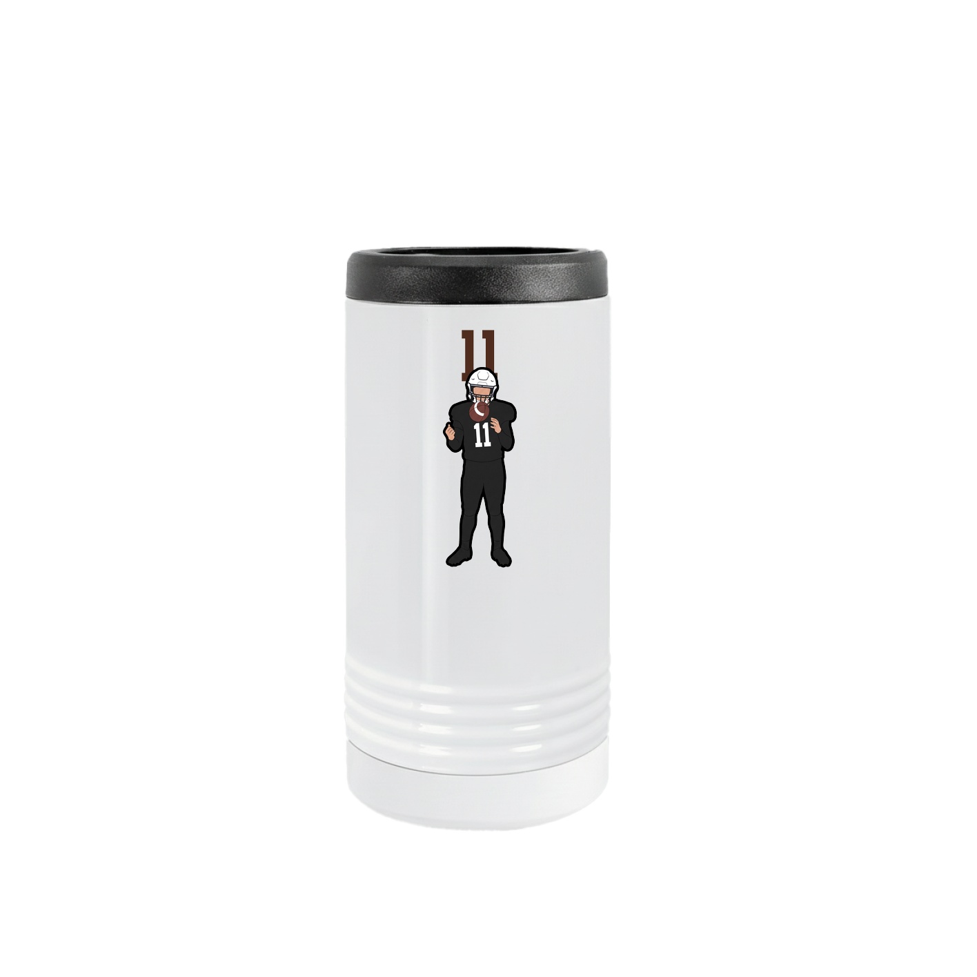 Slim Beverage Holder — Number Top in White
