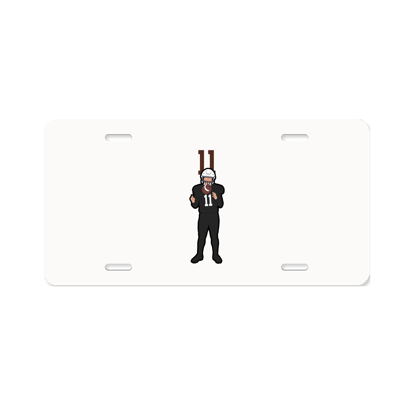 License Plate — Number Top in Classic