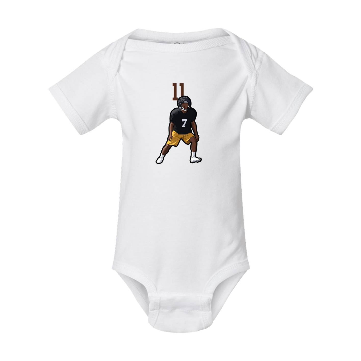 Baby Onesie — Number Top in White