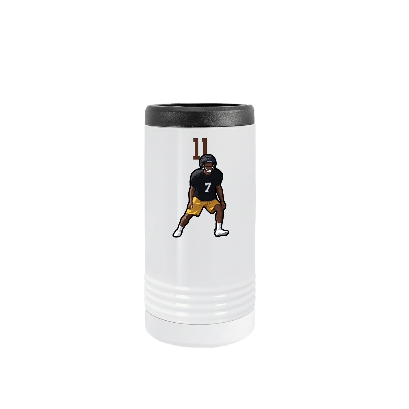 Slim Beverage Holder — Number Top in White