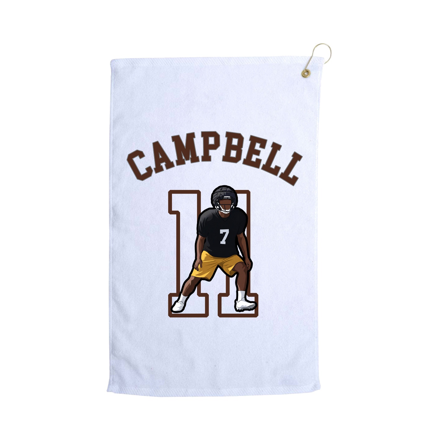 Golf Towel — Shirsey Arch in White