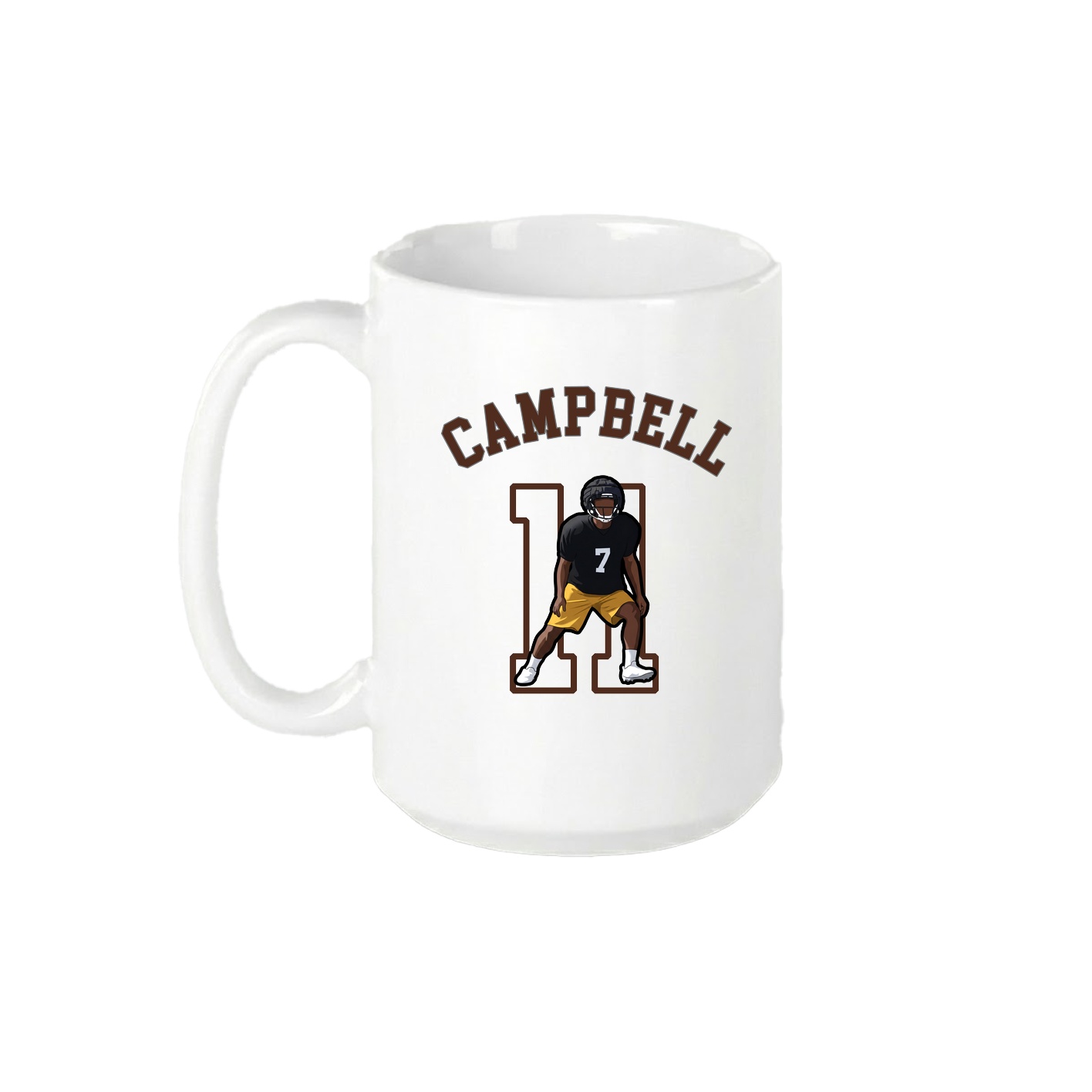 15oz Coffee Mug — Shirsey Arch in White