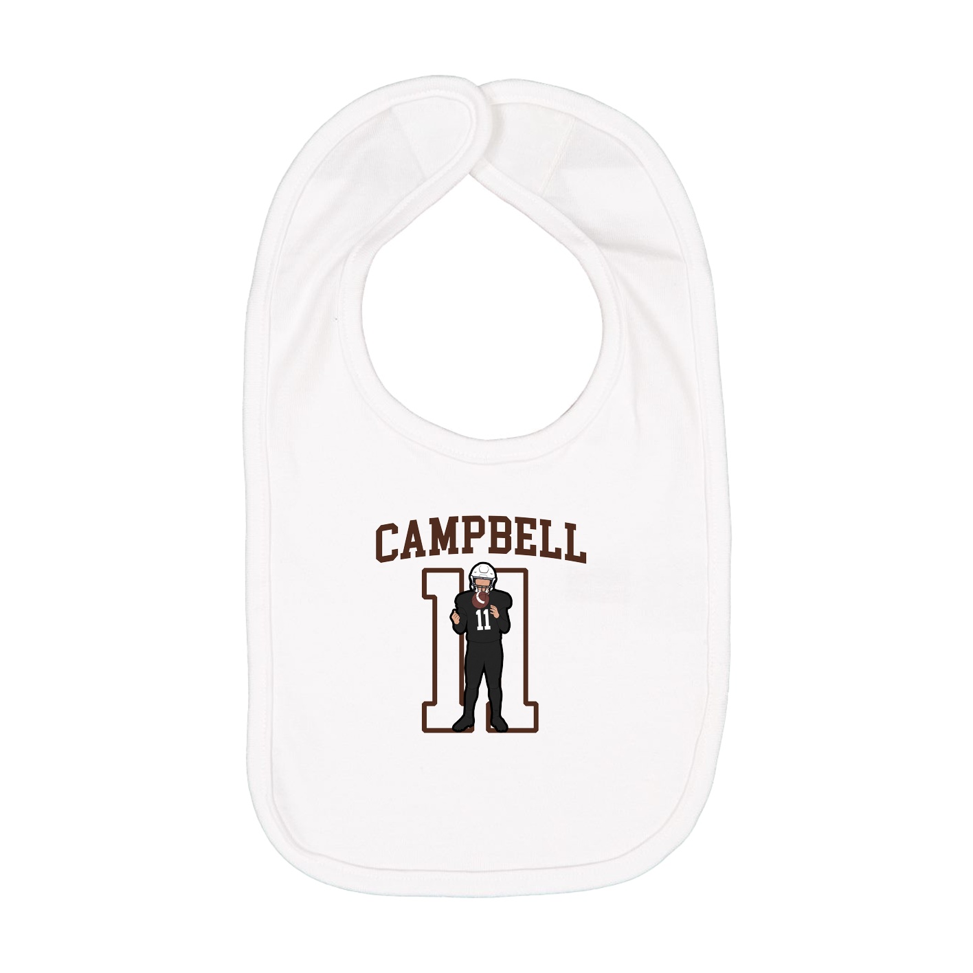 Infant Bib — Shirsey in White