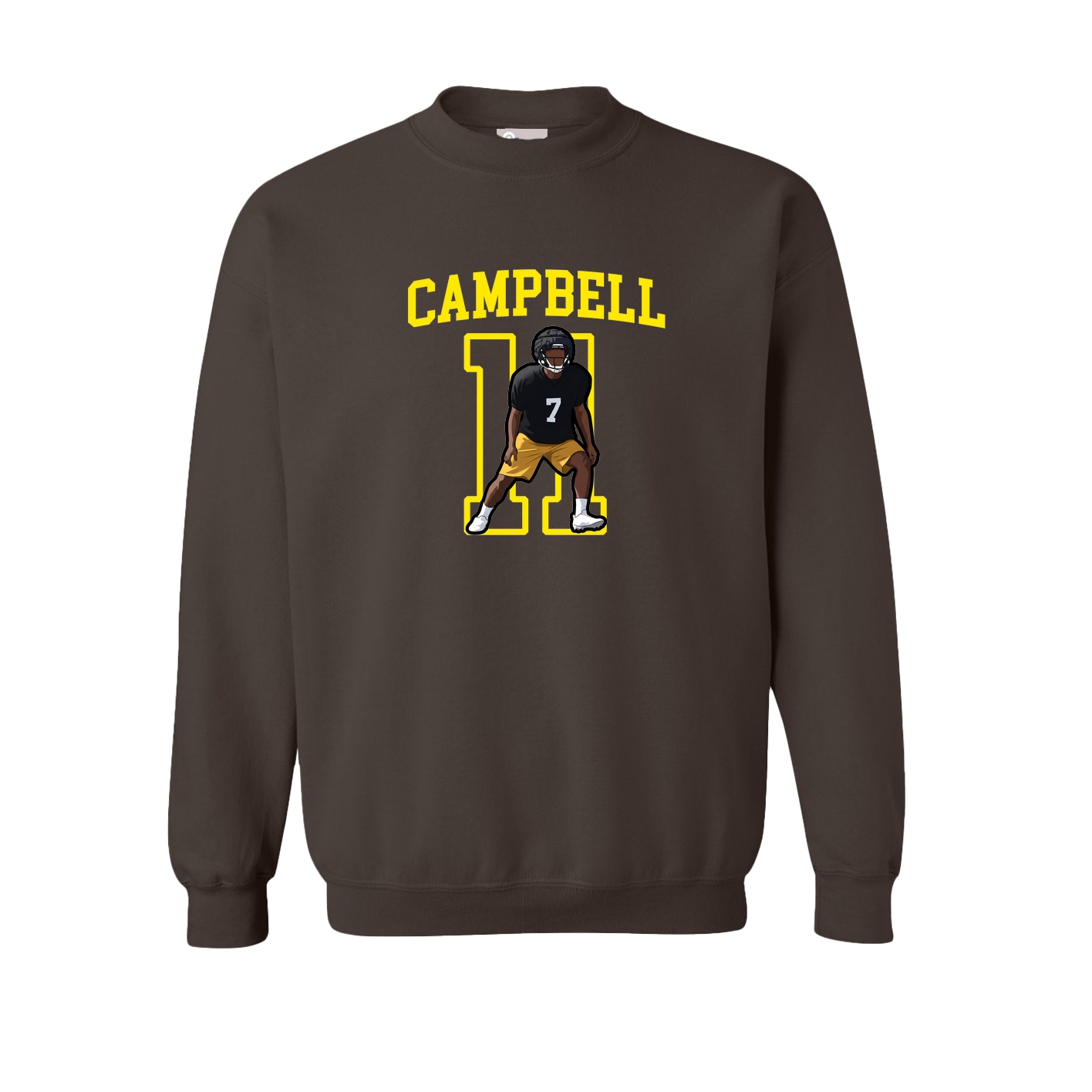 Fleece Crew — Shirsey in Brown