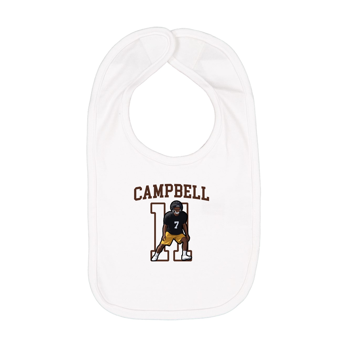 Infant Bib — Shirsey in White