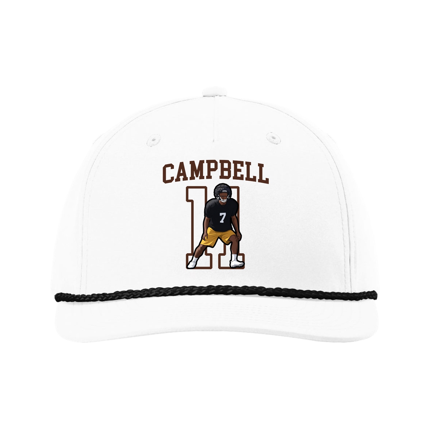 Five-Panel Classic Rope Cap — Shirsey in White