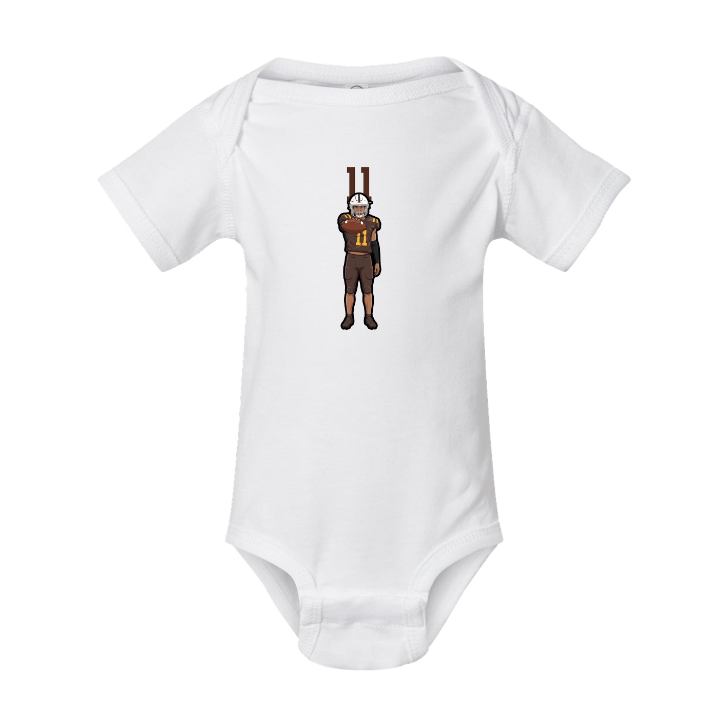 Baby Onesie — Number Top in White