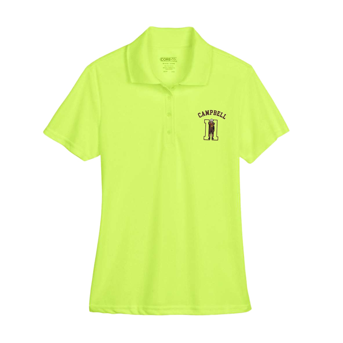 Womens Performance Polo — Shirsey Arch in Yellow