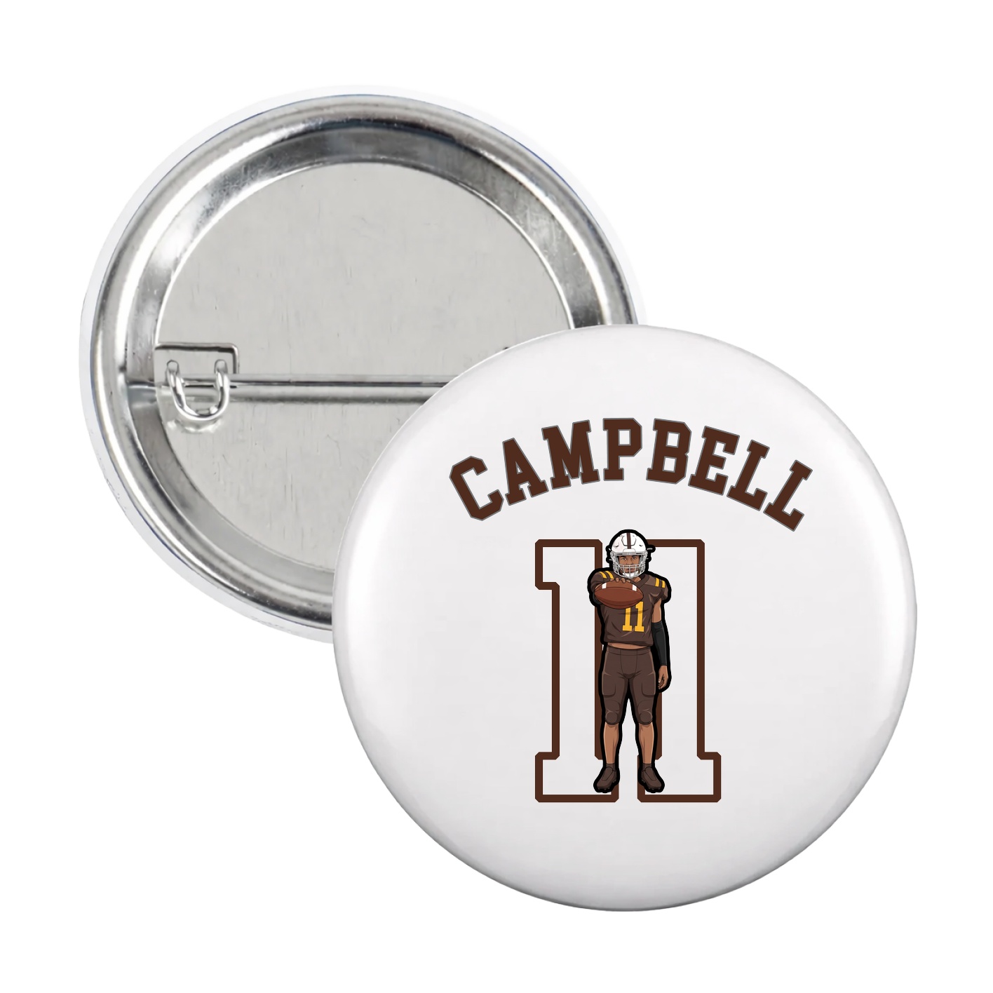 Game Day Button — Shirsey Arch in White