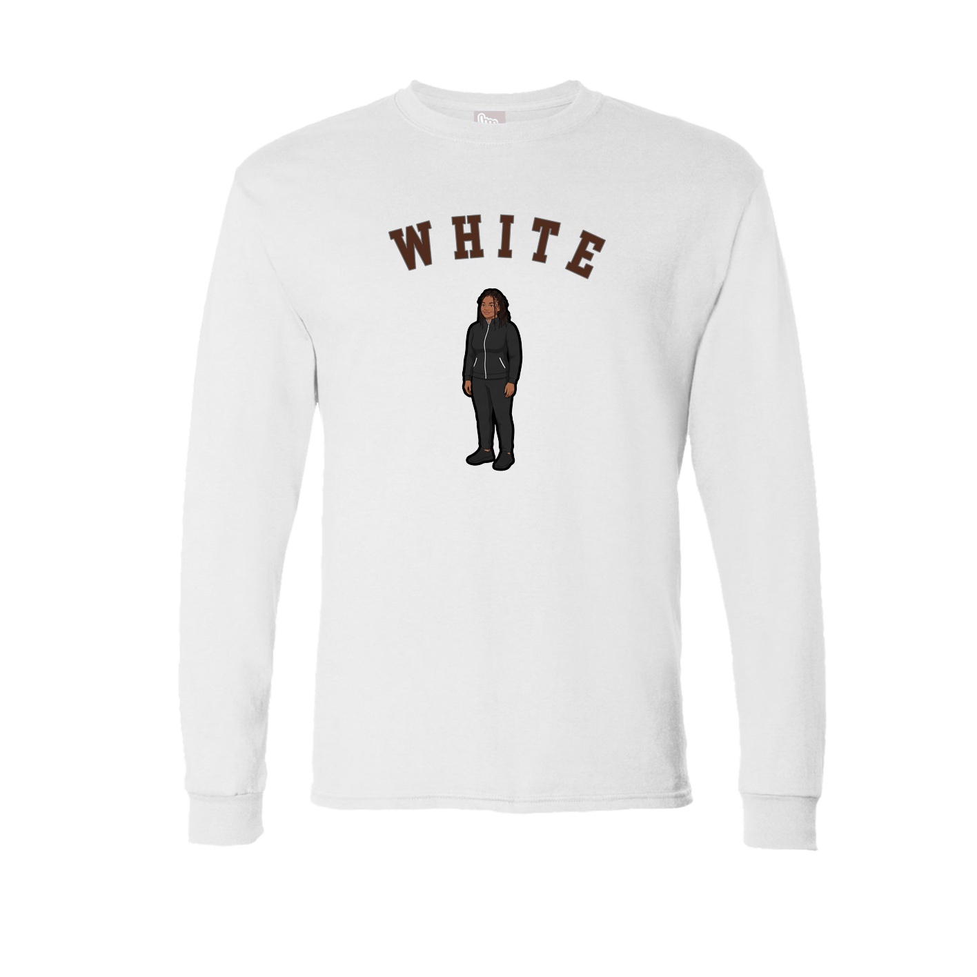 Long Sleeve Tee — Shirsey Arch in White