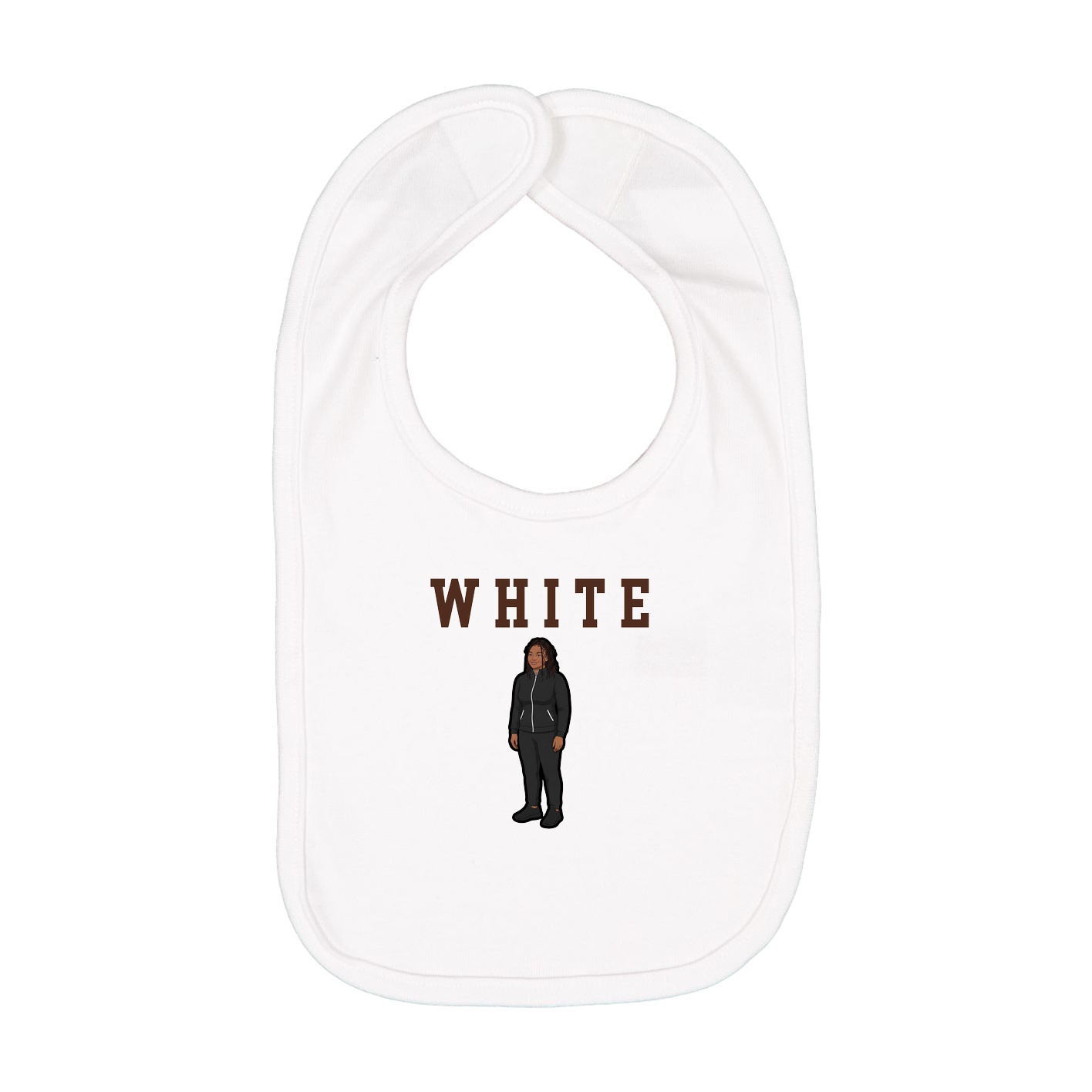 Infant Bib — Shirsey in White