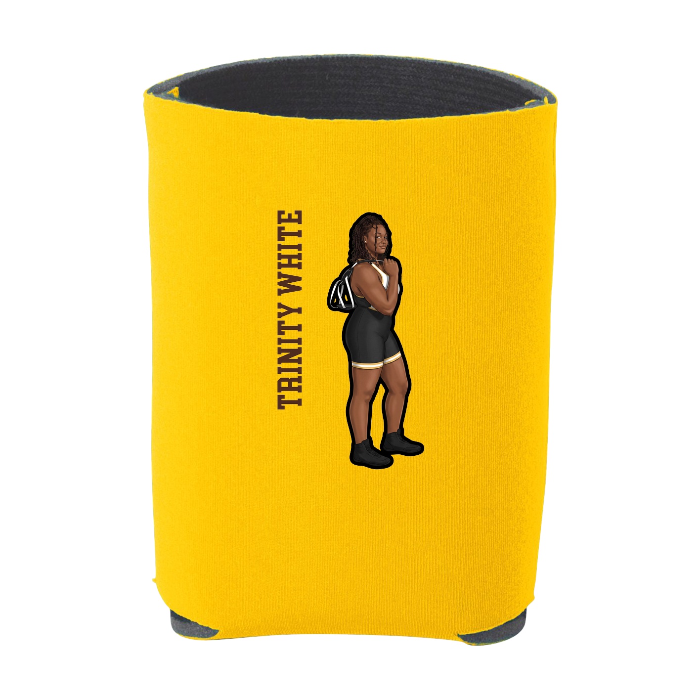 Can Holder — Name Vertical in Yellow