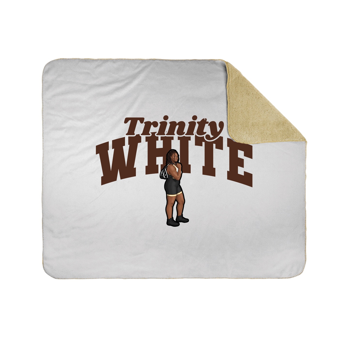 Throw Blanket — Signature Arch in White