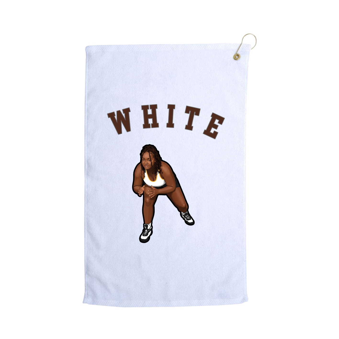 Golf Towel — Shirsey Arch in White