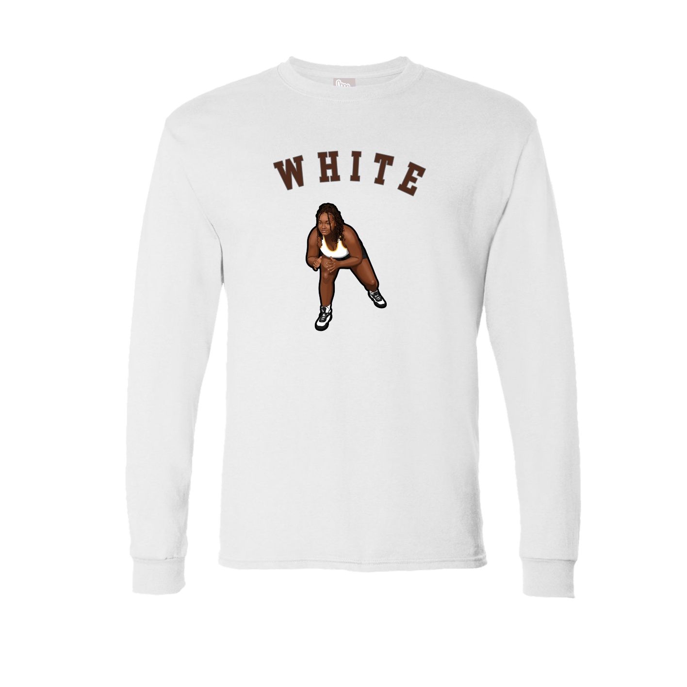 Long Sleeve Tee — Shirsey Arch in White