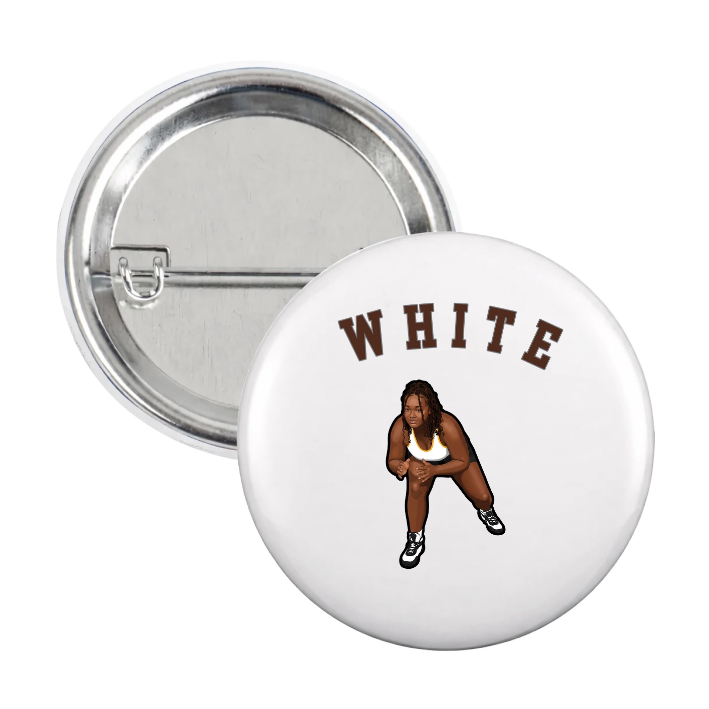 Game Day Button — Shirsey Arch in White